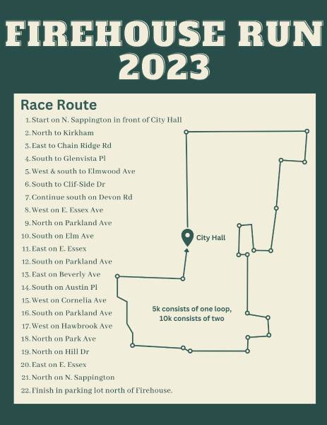 Firehouse Run Race Route